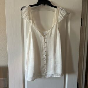 Cami NYC Ivory Button-Down Top